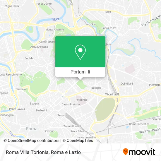 Mappa Roma Villa Torlonia
