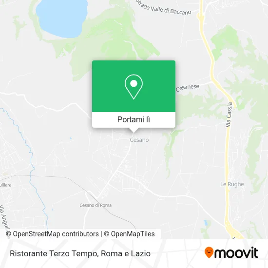Mappa Ristorante Terzo Tempo
