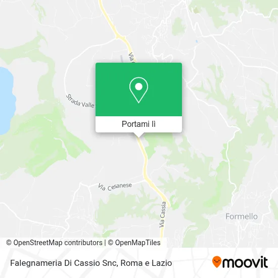 Mappa Falegnameria Di Cassio Snc