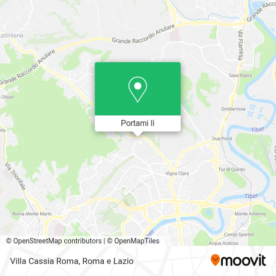 Mappa Villa Cassia Roma