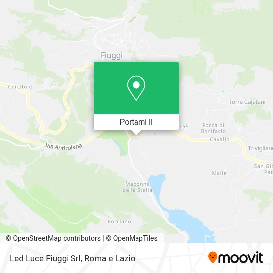 Mappa Led Luce Fiuggi Srl