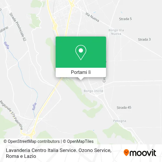 Mappa Lavanderia Centro Italia Service. Ozono Service