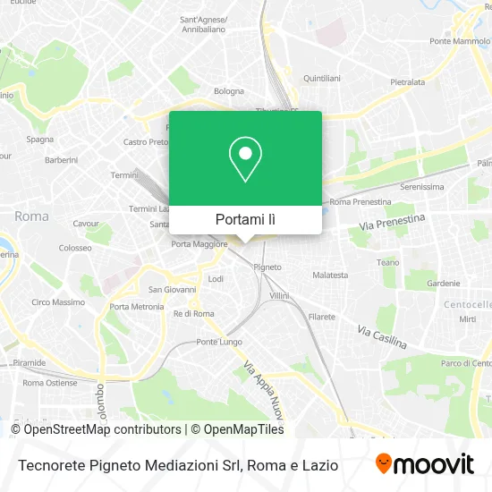 Mappa Tecnorete Pigneto Mediazioni Srl