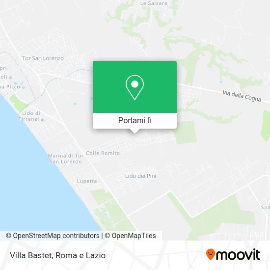 Mappa Villa Bastet