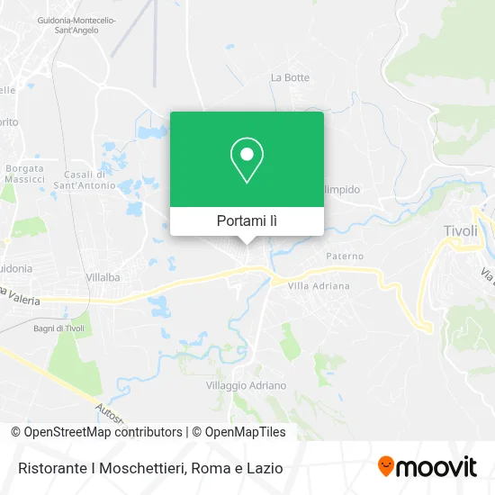 Mappa Ristorante I Moschettieri