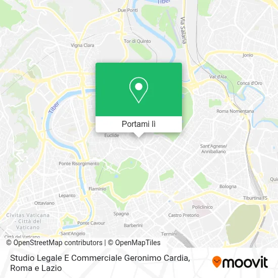 Mappa Studio Legale E Commerciale Geronimo Cardia