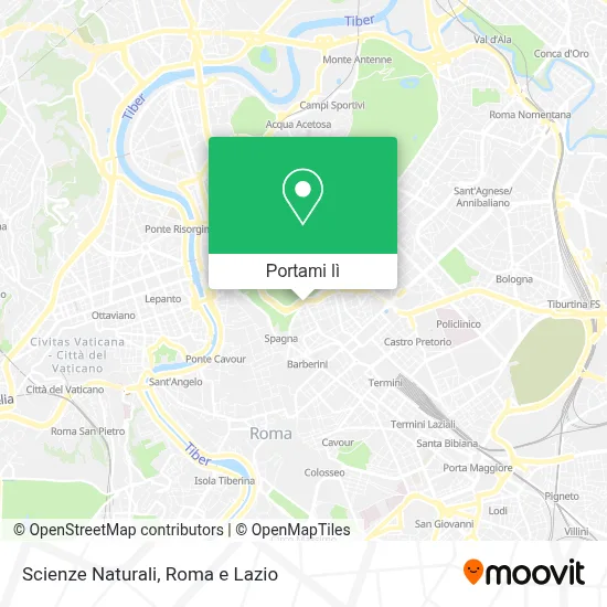 Mappa Scienze Naturali