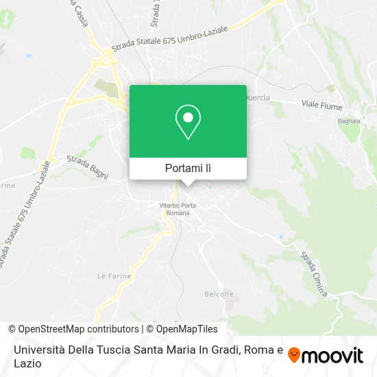 Mappa Università Della Tuscia Santa Maria In Gradi