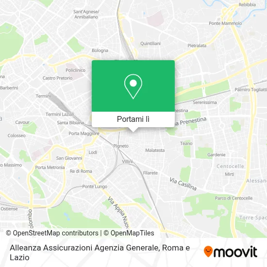 Mappa Alleanza Assicurazioni Agenzia Generale