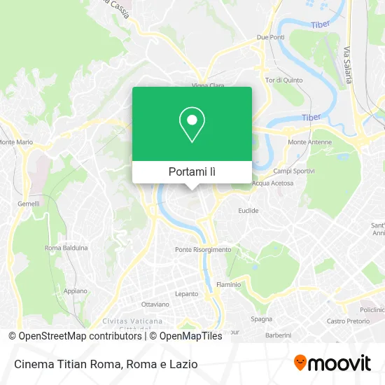 Mappa Cinema Titian Roma