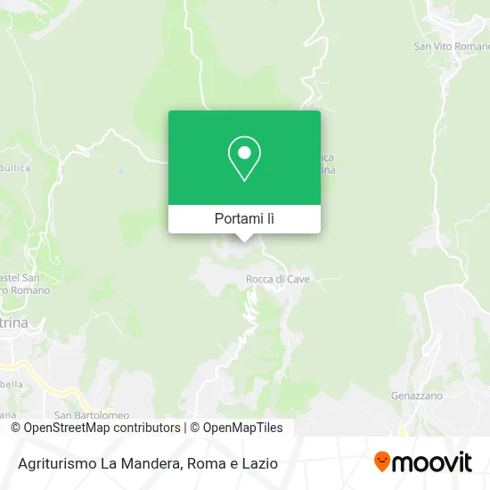 Mappa Agriturismo La Mandera