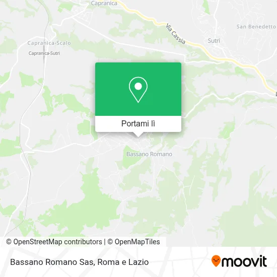 Mappa Bassano Romano Sas