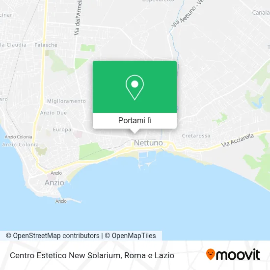Mappa Centro Estetico New Solarium