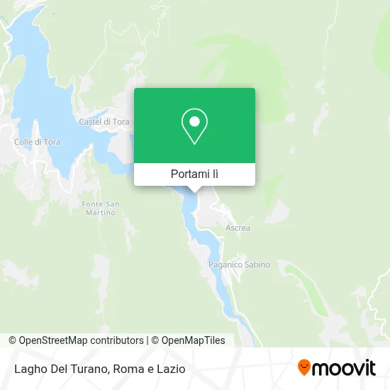 Mappa Lagho Del Turano