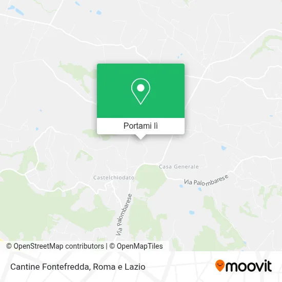 Mappa Cantine Fontefredda