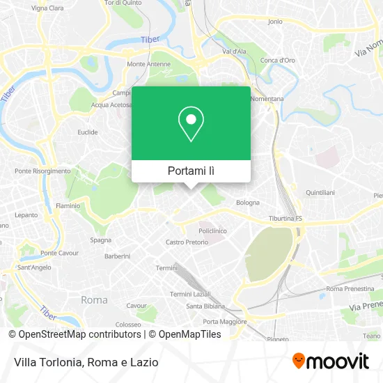 Mappa Villa Torlonia