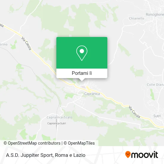 Mappa A.S.D. Juppiter Sport