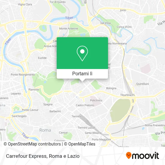 Mappa Carrefour Express