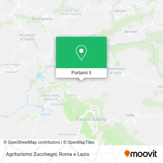 Mappa Agriturismo Zucchegni