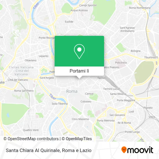 Mappa Santa Chiara Al Quirinale