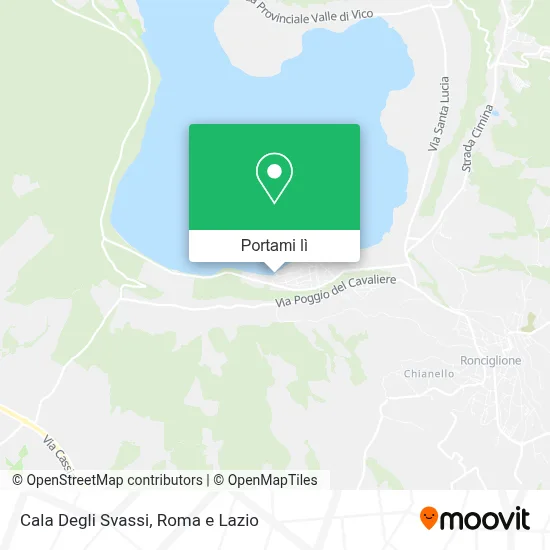Mappa Cala Degli Svassi