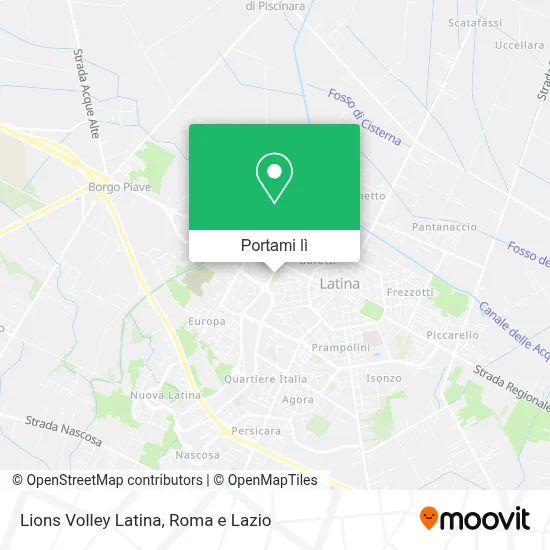 Mappa Lions Volley Latina
