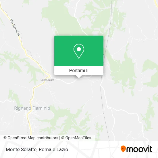 Mappa Monte Soratte