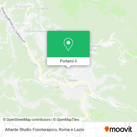 Mappa Atlante Studio Fisioterapico