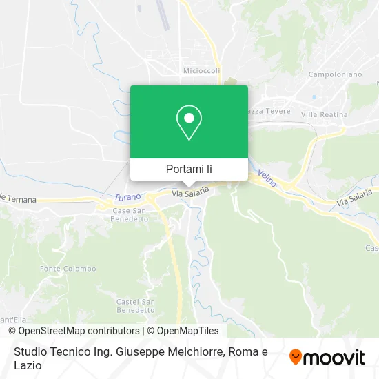 Mappa Studio Tecnico Ing. Giuseppe Melchiorre