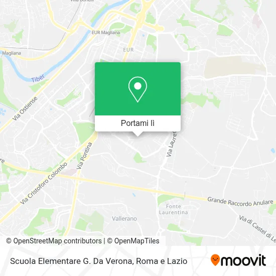 Mappa Scuola Elementare G. Da Verona
