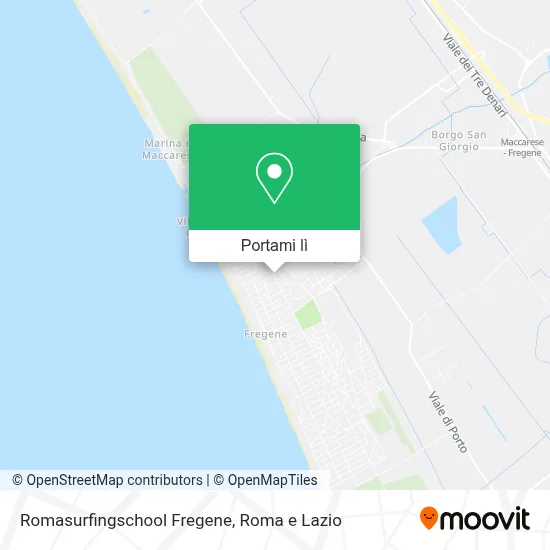 Mappa Romasurfingschool Fregene
