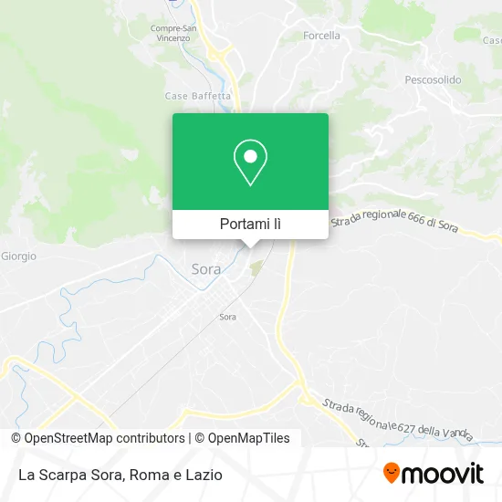 Mappa La Scarpa Sora