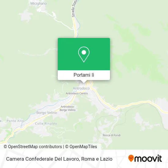Mappa Camera Confederale Del Lavoro