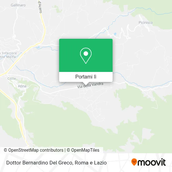 Mappa Dottor Bernardino Del Greco