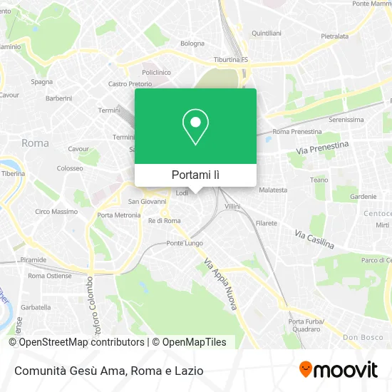 Mappa Comunità Gesù Ama