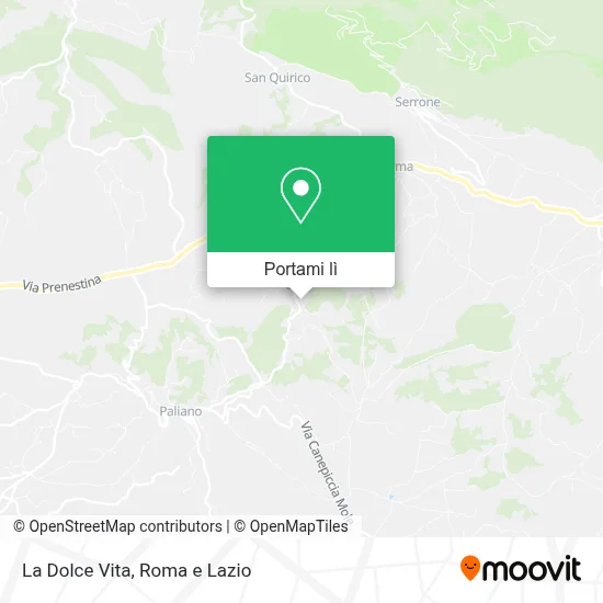 Mappa La Dolce Vita