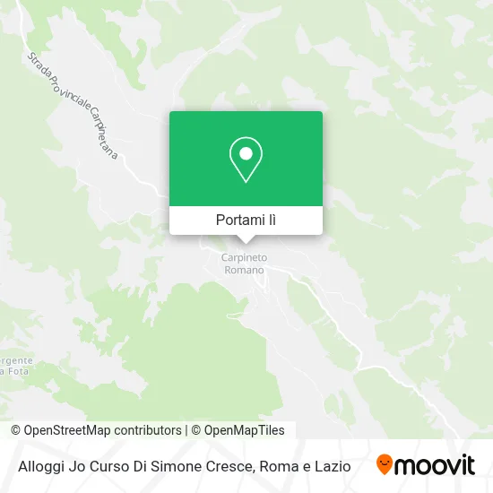 Mappa Alloggi Jo Curso Di Simone Cresce