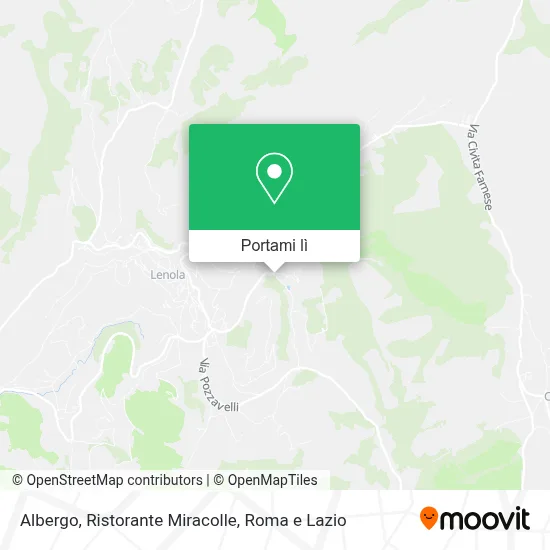 Mappa Albergo, Ristorante Miracolle