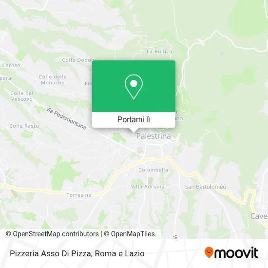 Mappa Pizzeria Asso Di Pizza