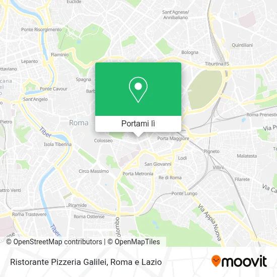 Mappa Ristorante Pizzeria Galilei