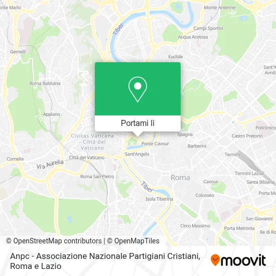Mappa Anpc - Associazione Nazionale Partigiani Cristiani