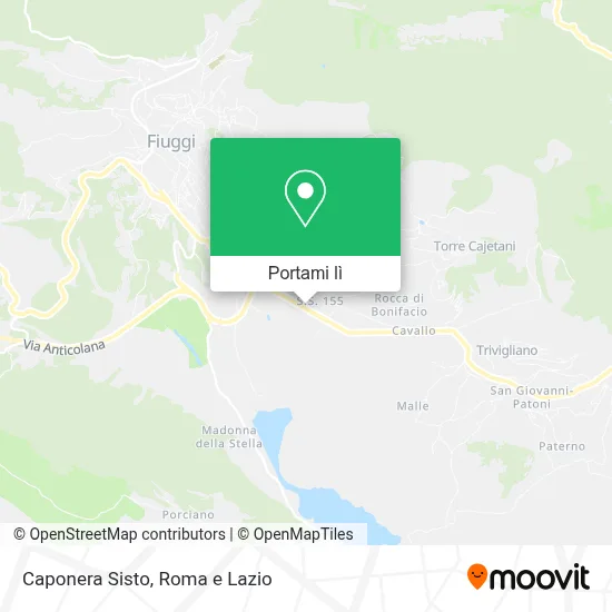 Mappa Caponera Sisto