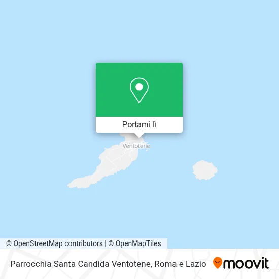 Mappa Parrocchia Santa Candida Ventotene