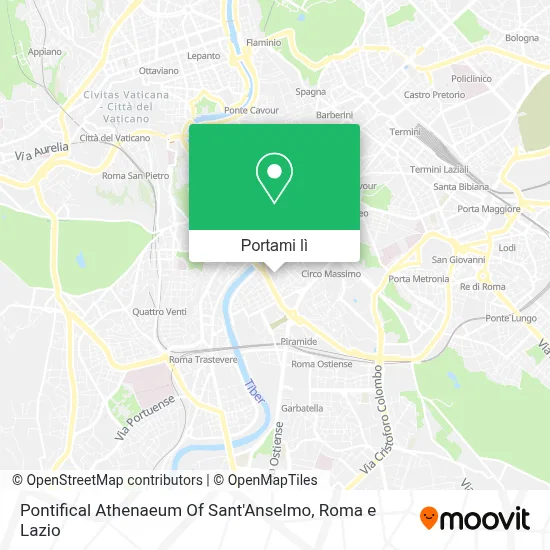 Mappa Pontifical Athenaeum Of Sant'Anselmo