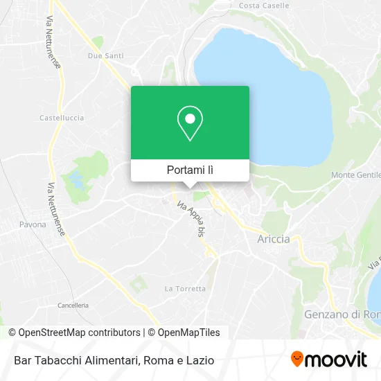 Mappa Bar Tabacchi Alimentari