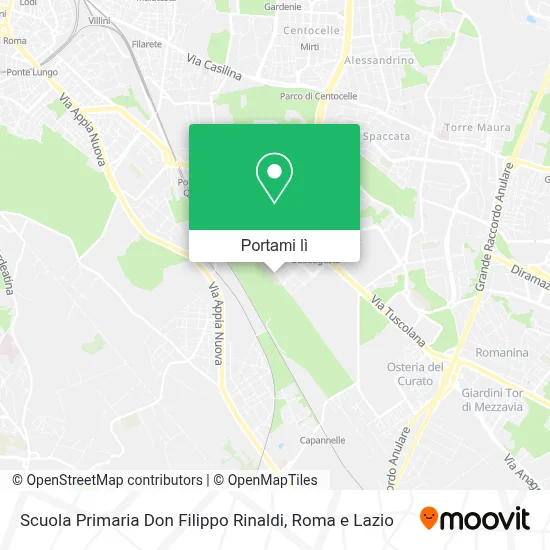 Mappa Scuola Primaria Don Filippo Rinaldi