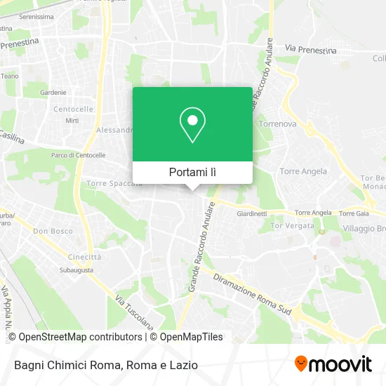 Mappa Bagni Chimici Roma