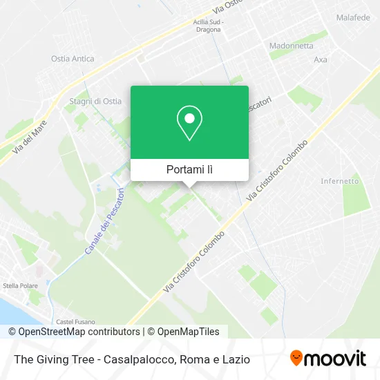 Mappa The Giving Tree - Casalpalocco