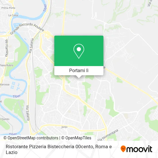 Mappa Ristorante Pizzeria Bisteccheria 00cento