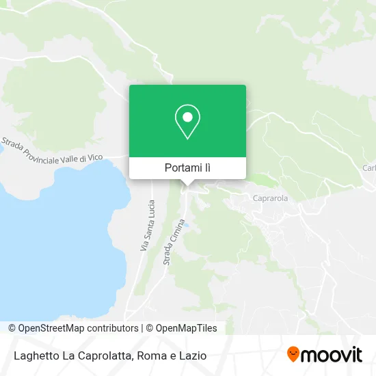 Mappa Laghetto La Caprolatta